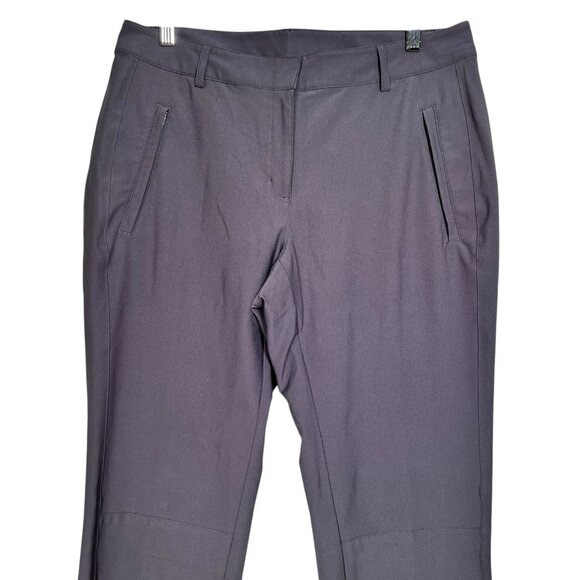 Slazenger Womens Dark Gray Lightweight Tapered Fit Golf Trousers Pants Size 8 - Picture 6 of 11